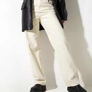 Motel Rocks Cream Parallel Jeans